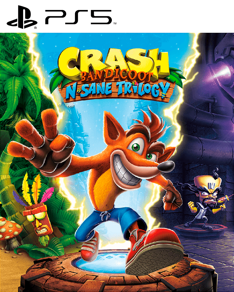 Crash Bandicoot N. Sane Trilogy PS5 Mídia Digital