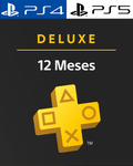 PlayStation Plus Deluxe 12 meses PS4/PS5 - Mídia Digital