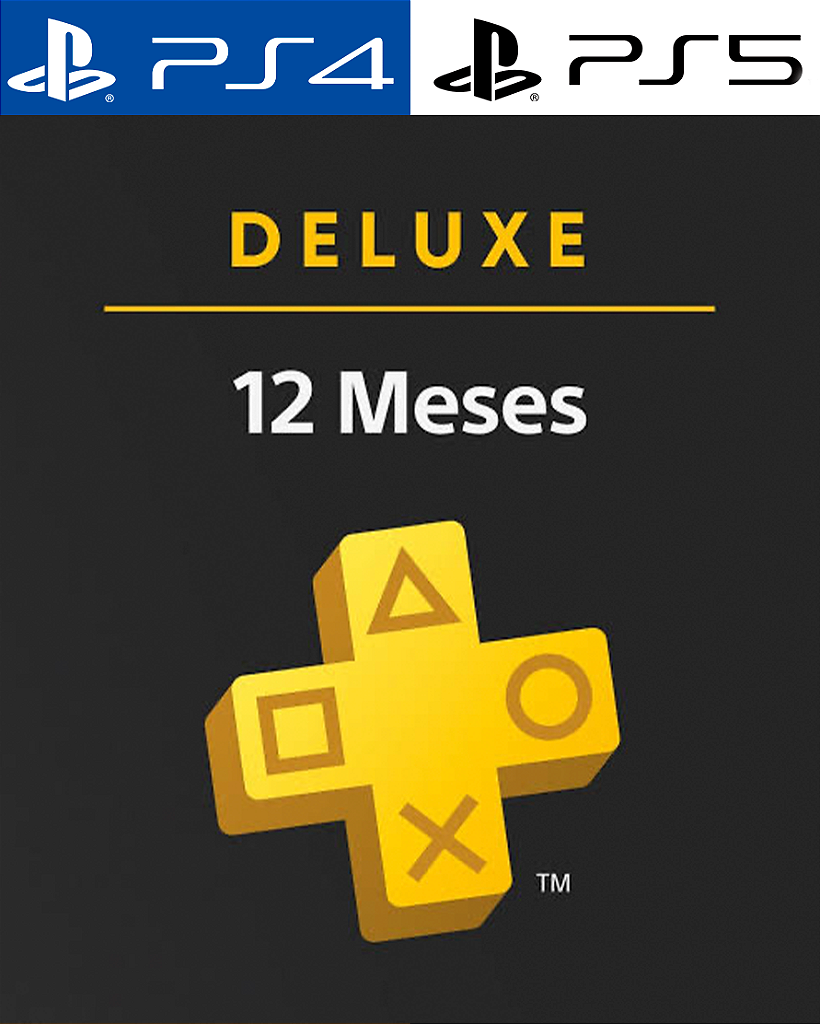 PlayStation Plus Deluxe 12 meses PS4/PS5 - Mídia Digital