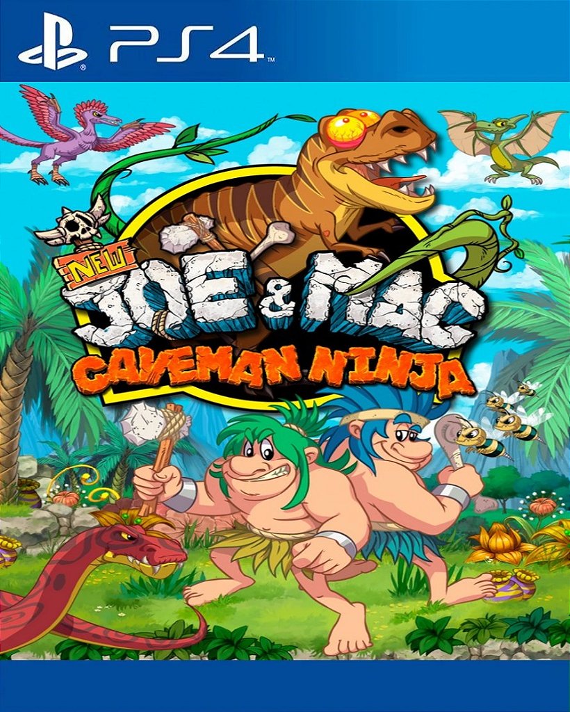 NEW Joe & Mac - Caveman Ninja PS4 Mídia Digital