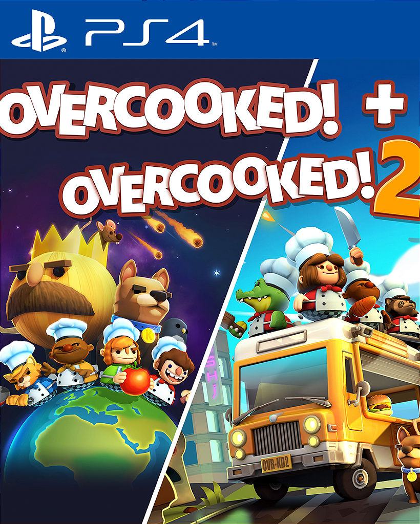 Overcooked! + Overcooked! 2 PS4 Mídia Digital