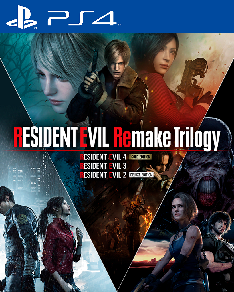 Resident Evil Remake Trilogy PS4 Mídia Digital