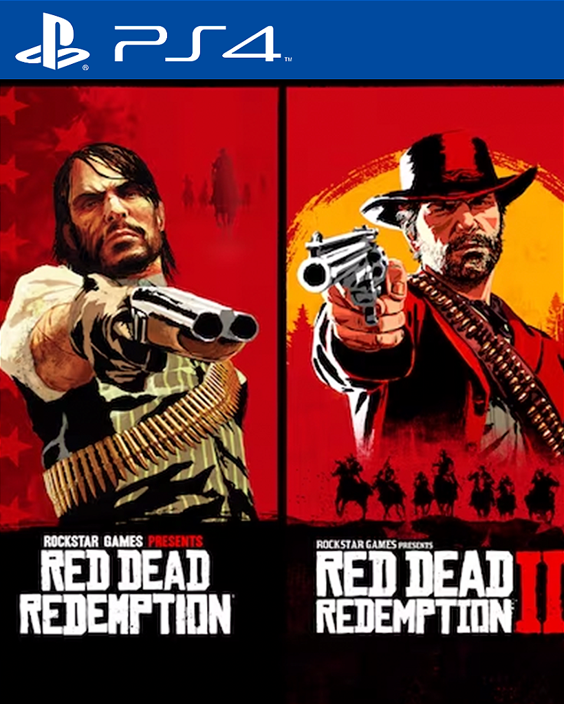 Bundle Red Dead Redemption e Red Dead Redemption 2 PS4 Mídia Digital
