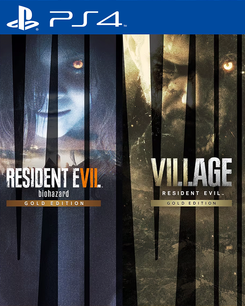 Resident Evil 7 Gold Edition & Village Gold Edition PS4 Mídia Digital